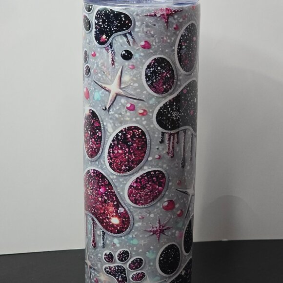20 oz Glitter Paw-Prints - Picture 3 of 4